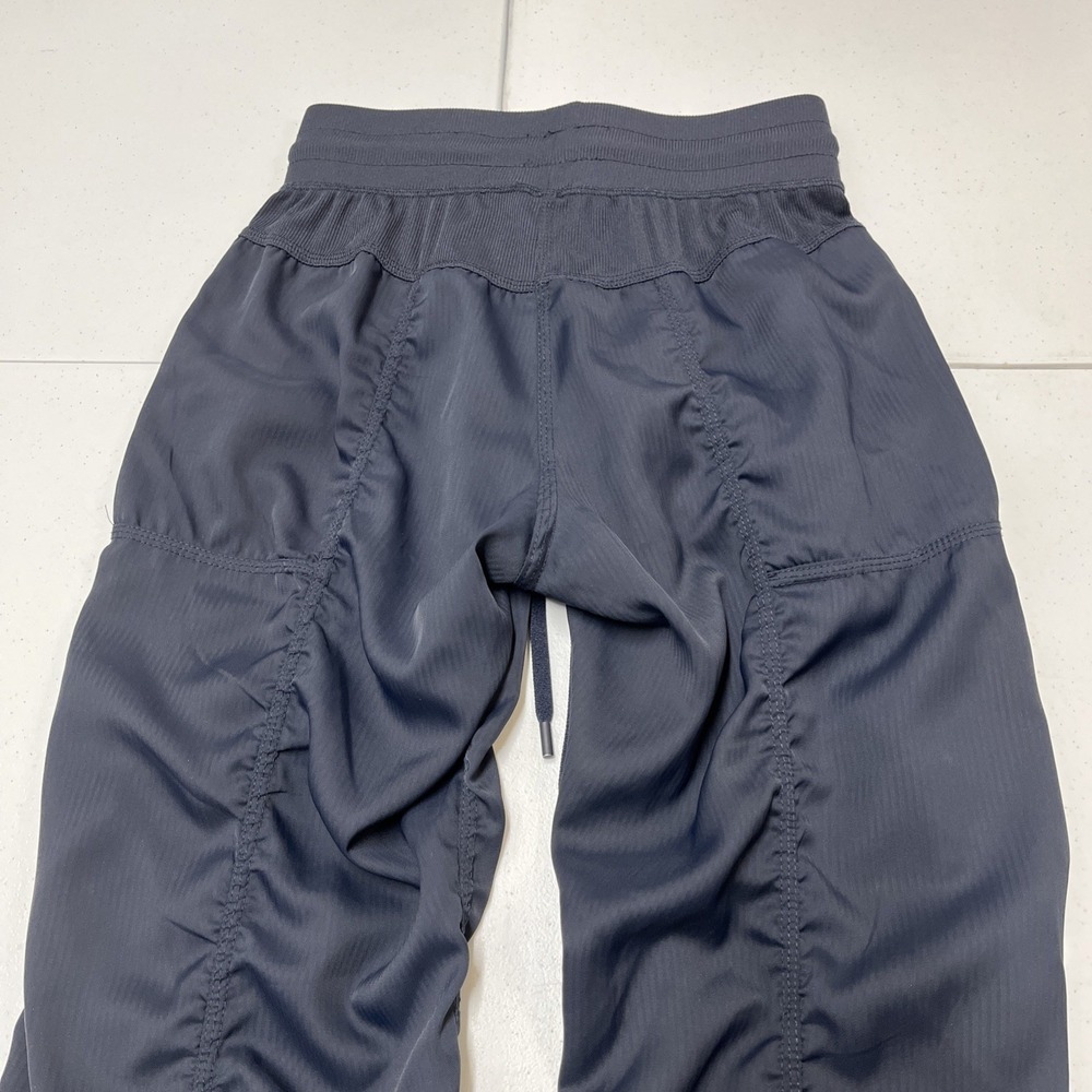 Lululemon Studio Dance Pants Blue Pull On Ruched Straight Leg Lounge Comfort - Picture 10 of 14